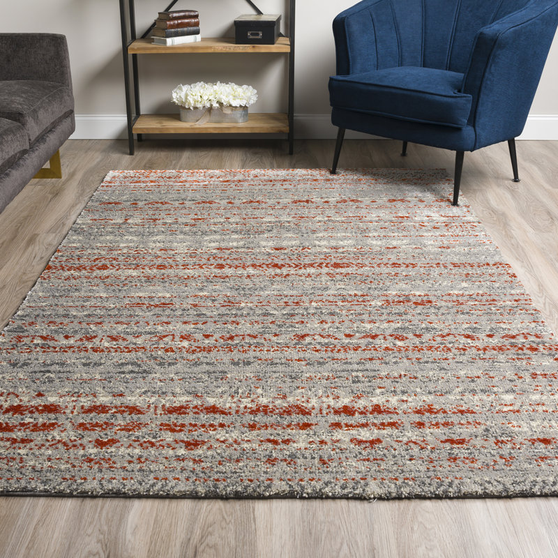 Union Rustic Rust Area Rug Wayfair